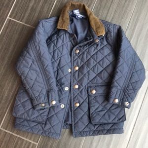 Navy Blue Polo quilted Jacket